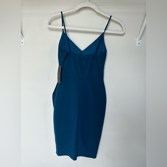 Lulu’s Forever Your Girl Teal Blue Mini Dress - Picture 5 of 9
